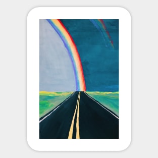 Rainbow Road Sticker